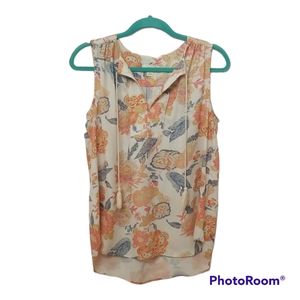 Saint Tropez floral sleeveless top, size M